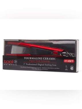 Tool Science Tourmaline Ceramic 1" Professional Digital Styling Iron